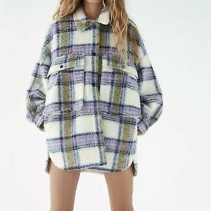 ZARA OVERSIZED PLAID OVERSHIRT 1255/716